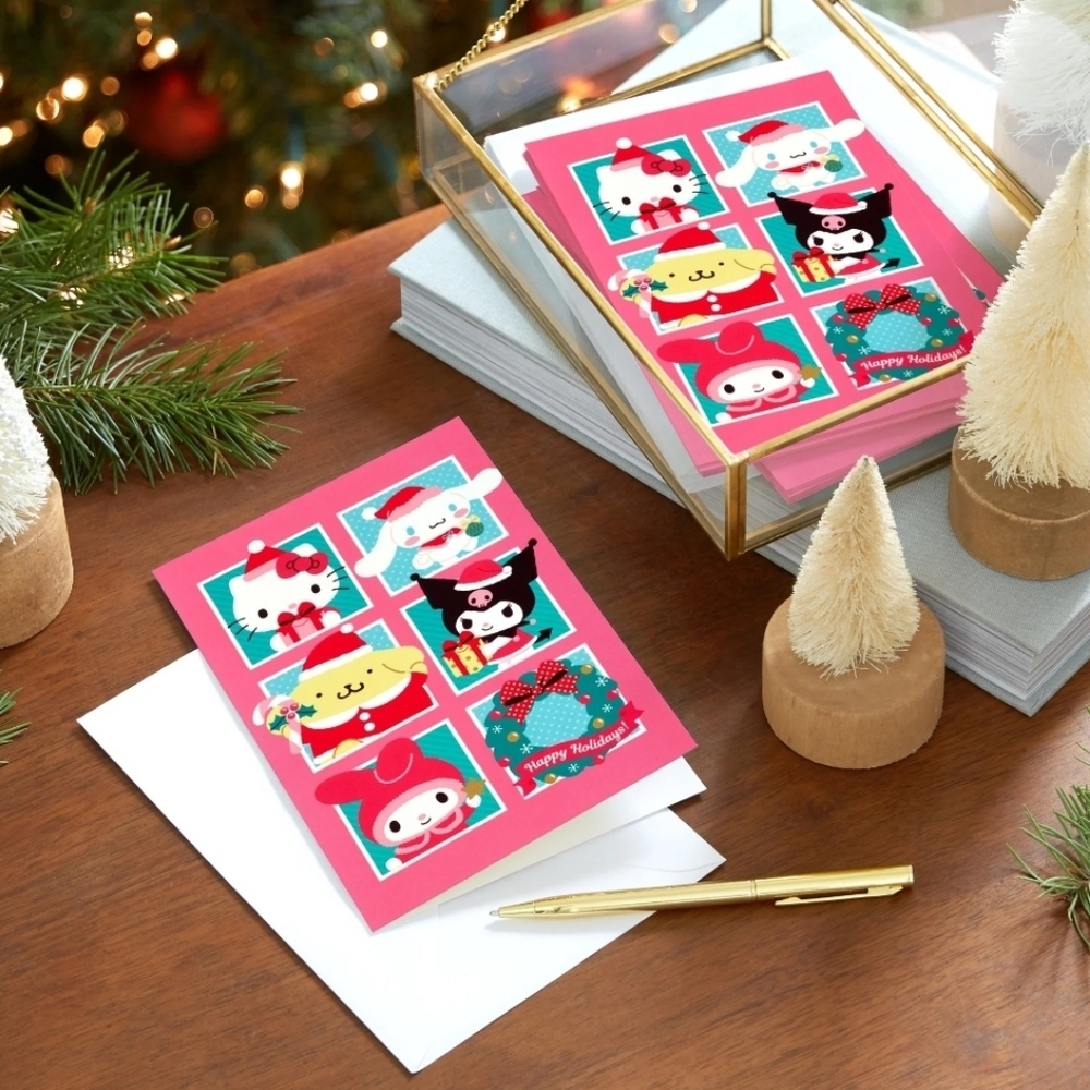 HALLMARK Sanrio Hello Kitty & Friends Christmas Cards Box Of 18‎ - BRAND NEW